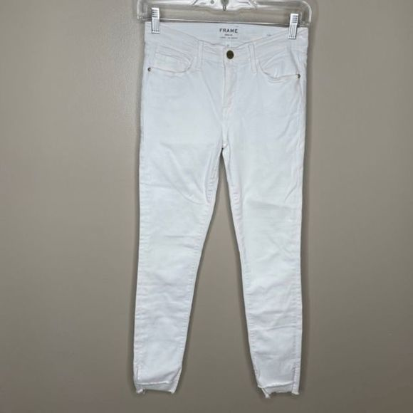 Frame Denim Denim - Frame White Le Skinny de Jeanne Jeans